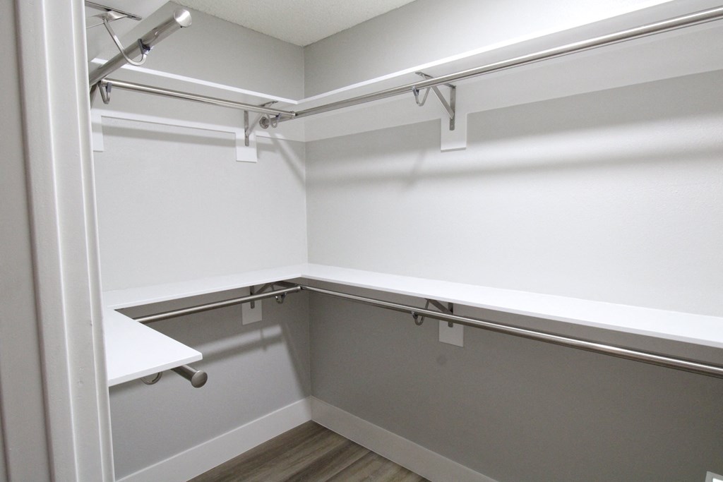 Walk-In Closet with Plenty of Shelve Space