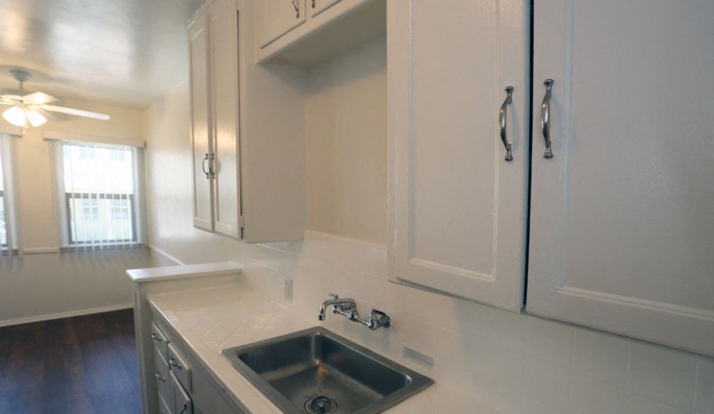 Kitchen counter and sink