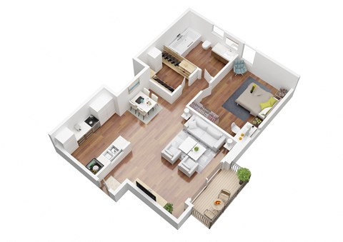 Cielo 1 Bedroom Apartment