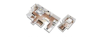 Corsica Loft  Floorplan Oxnard Terrace