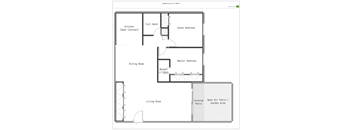 2 beds, 1.5 baths, 1,040 sq ft Open Patio