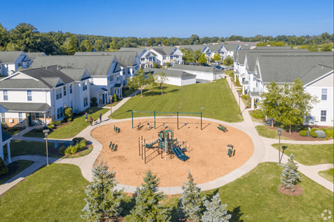 Aerial View of Playground at The Marlowe, Indiana, 46804