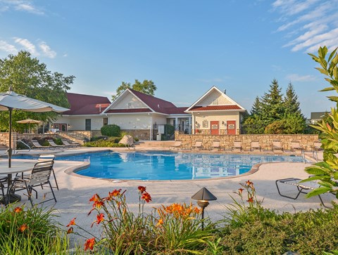 Pool View at The Marlowe, Indiana