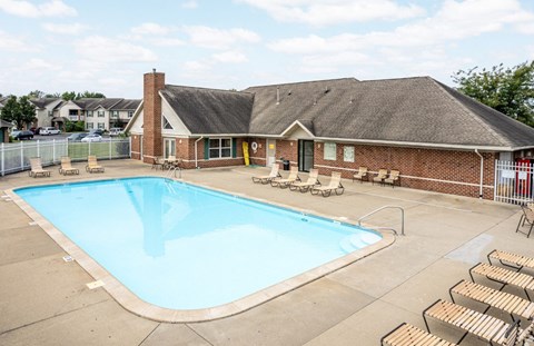 Large Outdoor Pool at The Westcott, Evansville, IN