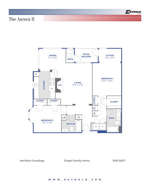 The Aurora II 2Bed 2Bath 1293Sqft