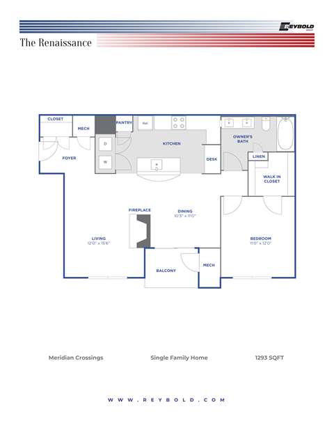 The Renaissance 1Bed 1Bath 1293Sqft