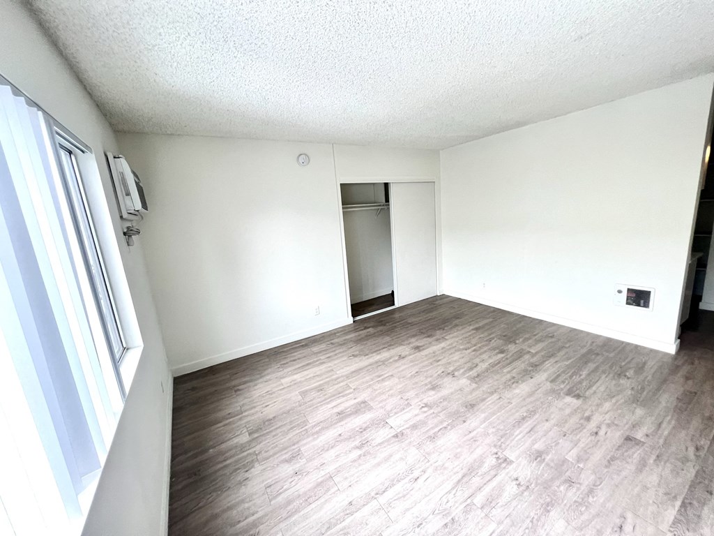 Window angle featuring living space