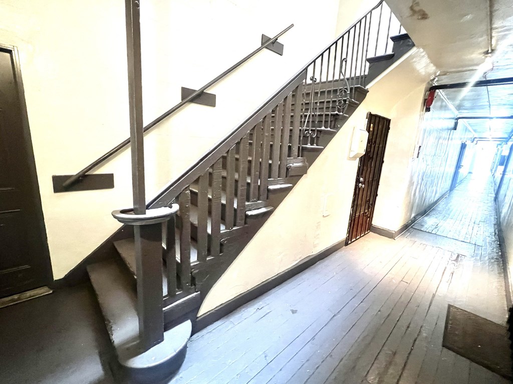 Hallway entrance to first and second floor