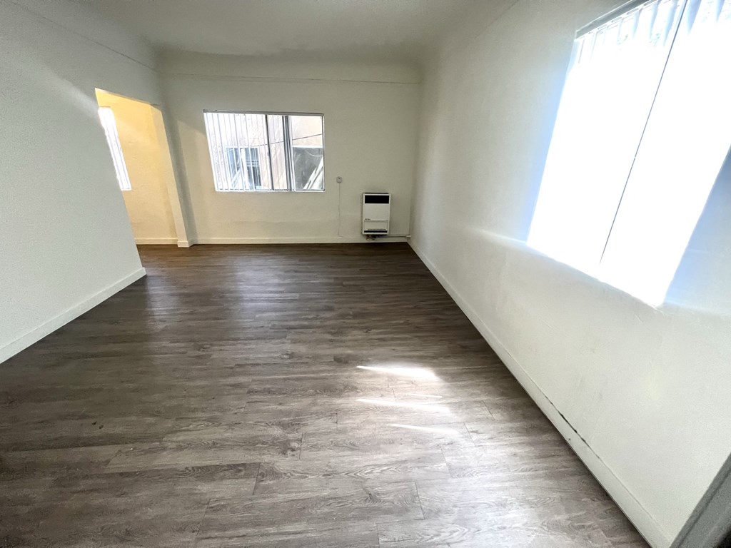 Large open living space with window