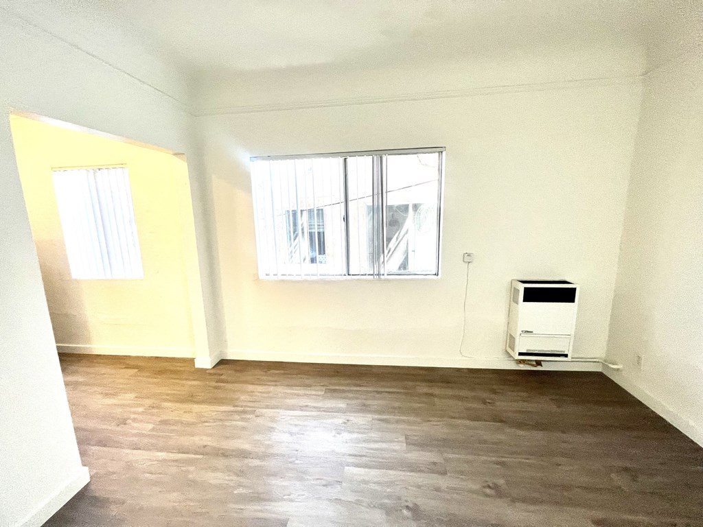 Living space with two windows