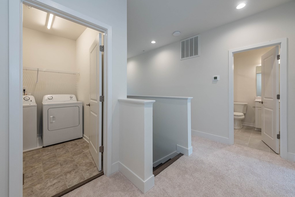 D1 Lower Level Home Laundry and Hallway