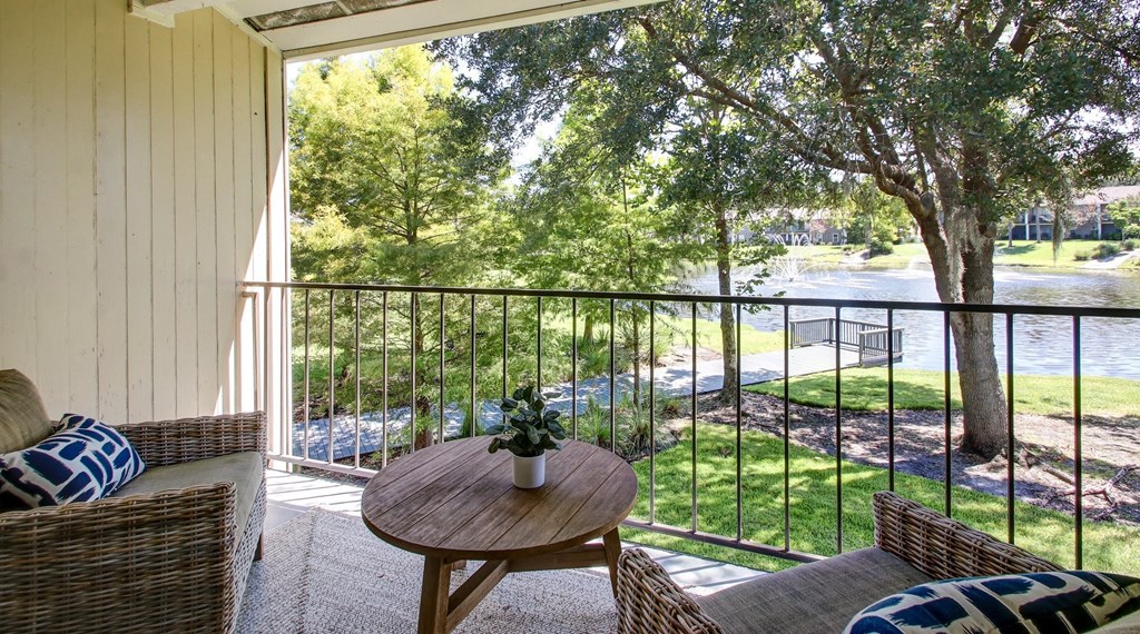 Balcony at The Fountains at Deerwood Apartments, Jacksonville, 32256