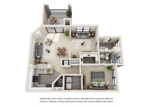 A Floor Plan  at The Monroe Apartment Homes, Tallahassee, FL, 32303