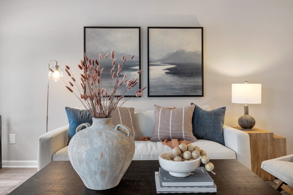 Living Room at The Austin Apartment Homes, Deptford, NJ