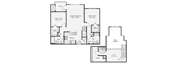 B1L Floor Plan at Merion Stratford Apartment Homes, Connecticut