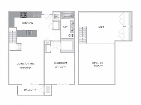 One Bedroom with Loft  at Barclay Chase Apartment Homes, Marlton, 08053