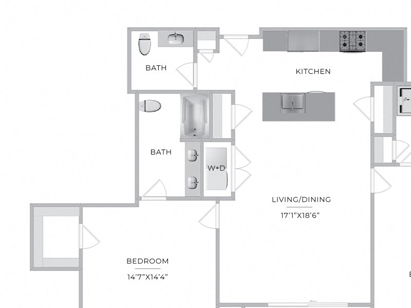 Two Bedroom, Two and a Half Bathrooms Two Bedroom, Two and a Half Bathrooms