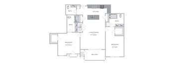 Two Bedroom, Two and a Half Bathrooms  at Barclay Chase Apartment Homes, Marlton, 08053