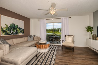 Modern Living Room at Champions Walk Apartment Homes, Bradenton, FL, 34210 - Photo Gallery 2