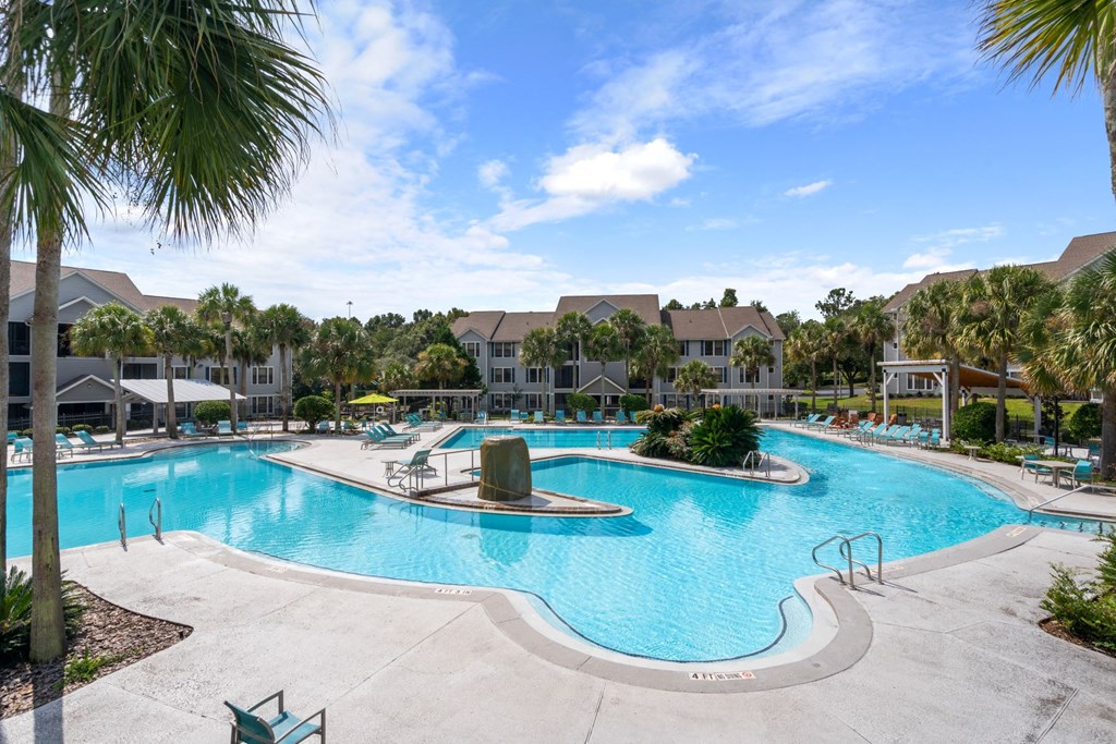 Pool View  at The Monroe Apartment Homes, Tallahassee, Florida