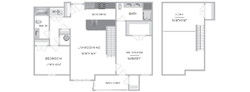 Barclay Glen, 2x2 Loft  at Barclay Glen Apartments, New Jersey, 08094