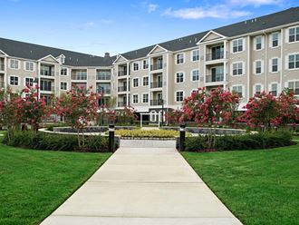 Path leading to the exterior courtyard in front of apartments  at Barclay Chase Apartment Homes, Marlton, NJ