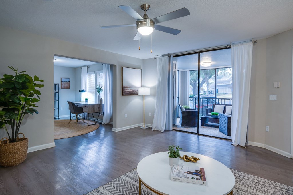 Model Living Room  at The Monroe Apartment Homes, Florida, 32303