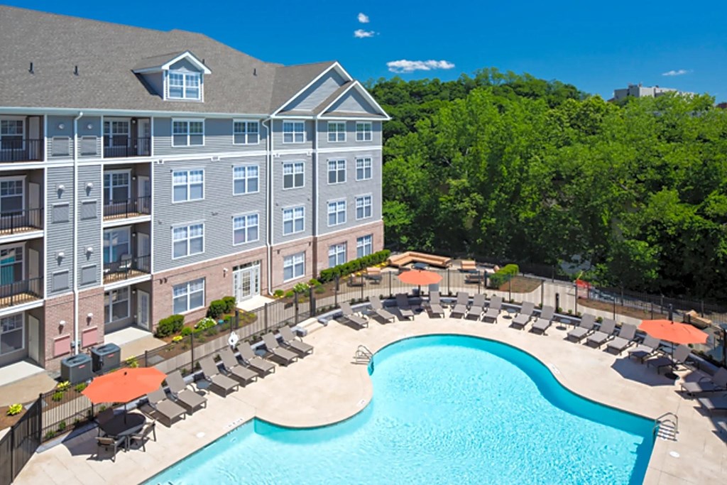 a swimming pool at the resort at governors residence at Merion Riverwalk Apartment Homes, Connecticut