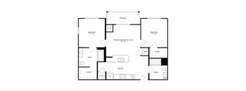 Brighten Floor Plan at Heights at Black Bear Apartments, Morgantown