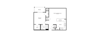 Shine Floor Plan at Heights at Black Bear Apartments, Morgantown, WV, 26501
