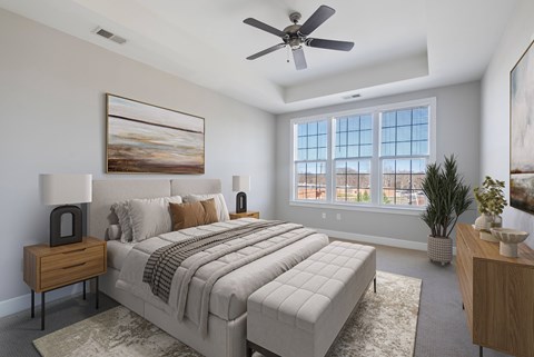 Master Bedroom at The Fairways at Park Ave. Apartment, Pennsauken