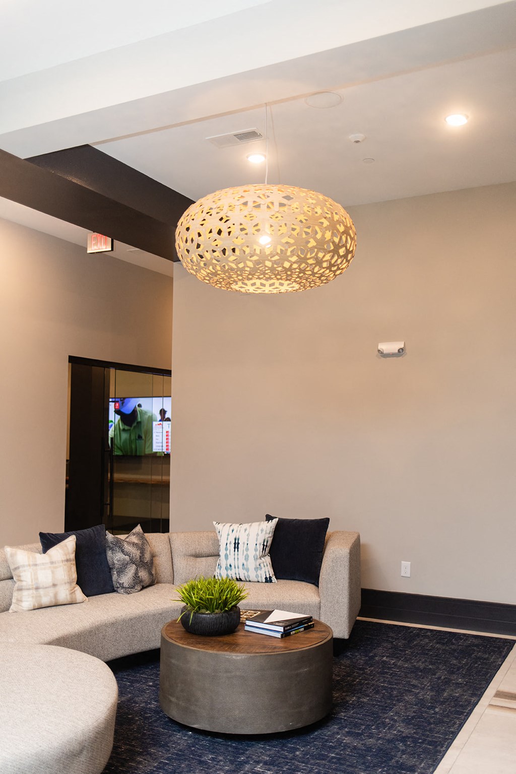 a living room with a couch and a coffee table at The Yards at Malvern, Malvern, PA