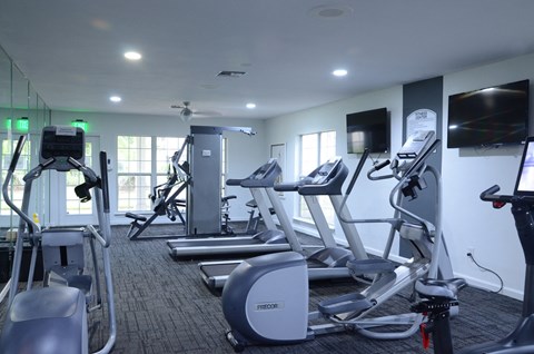 Gym at The Fountains at Deerwood Apartments, Jacksonville, FL, 32256