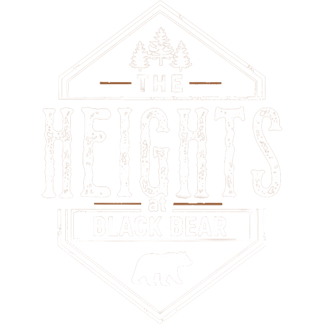 The image features a logo with the text "The Heights at Black Bear" and a bear silhouette.
