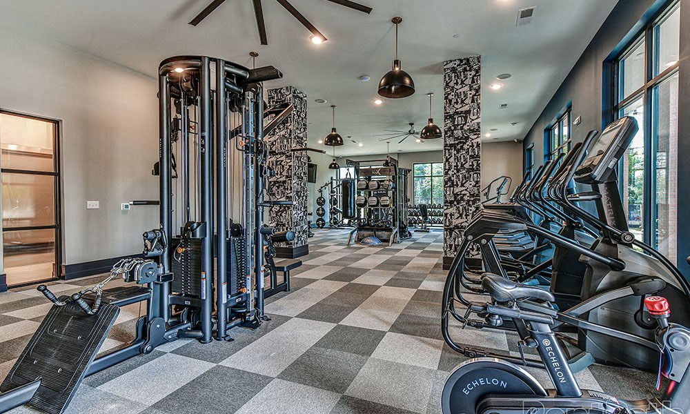 a gym with cardio machines and other exercise equipment at The Yards at Malvern, Malvern, PA