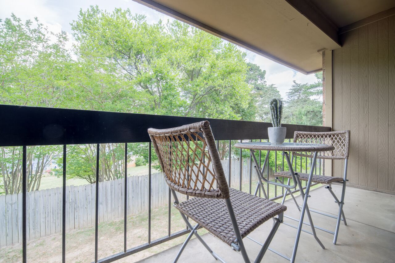 Private balcony  at Eastwood, Tyler, TX