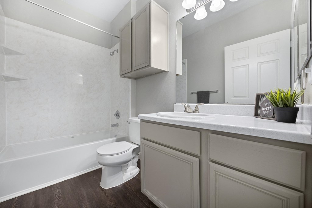 spacious bathroom with bathtub