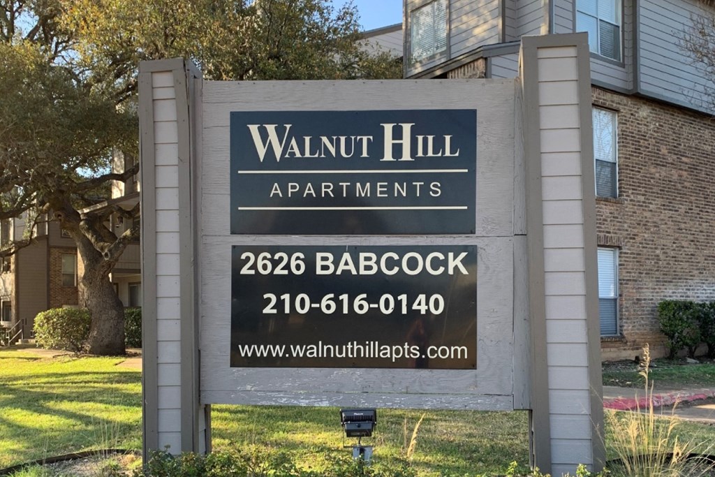 Property Signage  at Walnut Hill, San Antonio, TX, 78229