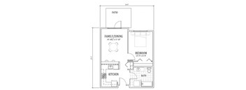1 Bed, 1 Bath  A4 (MFTE)