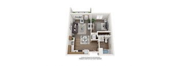 1 Bed 1 Bath (A1)