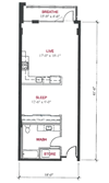 1 Bed 1 Bath A2