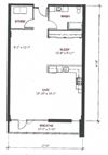 1 Bed 1 Bath A13
