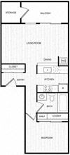 1 Bed 1 Bath 11A