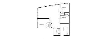 a black and white floor plan of a house