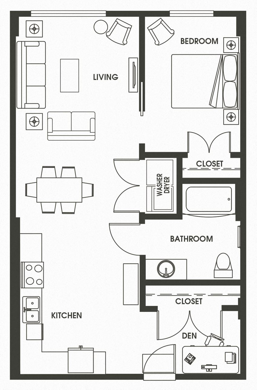 1 Bed 1 Bath A13