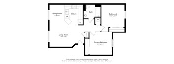 A black and white image of a floor plan for a house.