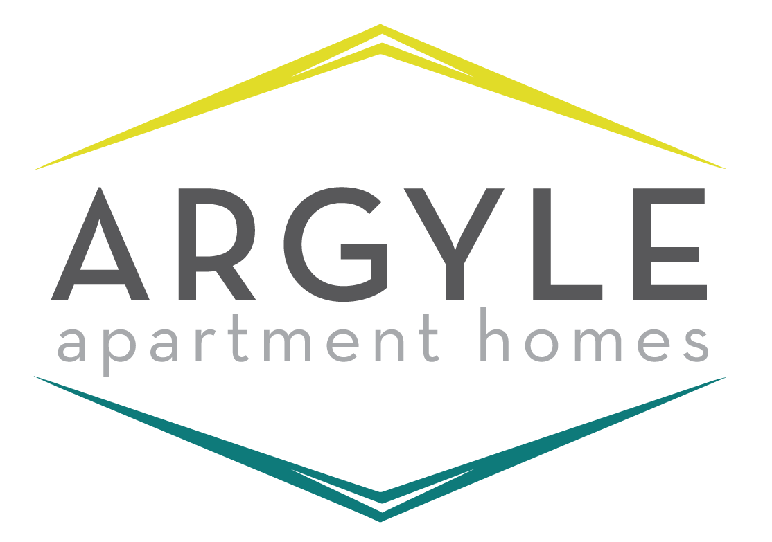The image is a logo for ARGYLE apartment homes.
