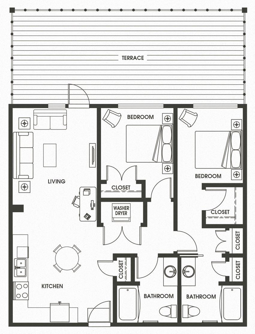 2 Bed 2 Bath B11