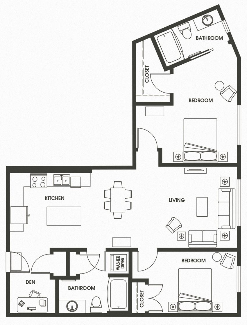 2 Bed 2 Bath B16