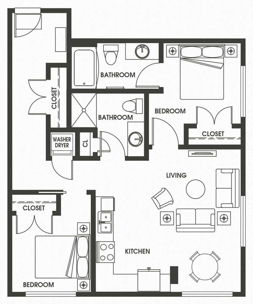 2 Bed 2 Bath B6